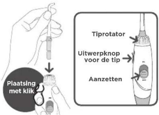 Waterpik WP660 - Tip selecteren en plaatsen - 1