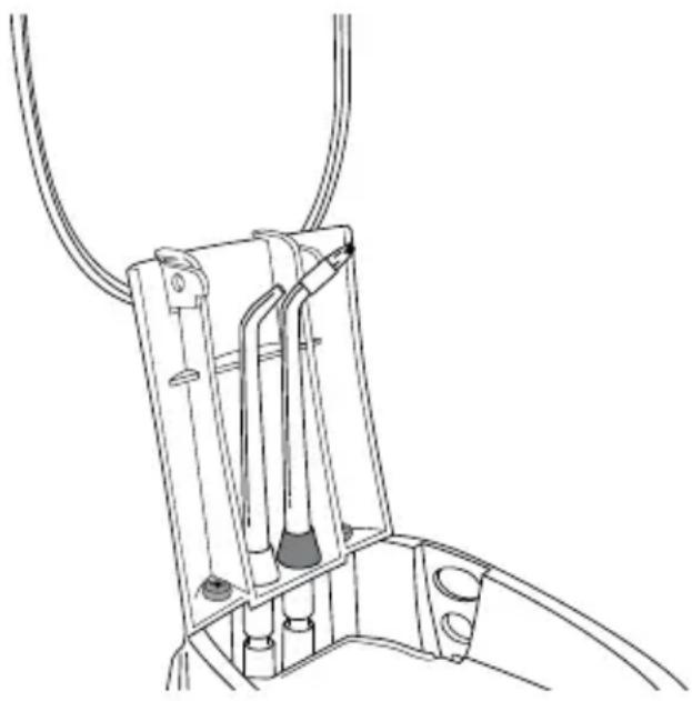 Waterpik WP650 - Rangement des accessoires - 1