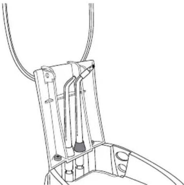 Waterpik WP650 - Aufbewährung von Zubehör - 1