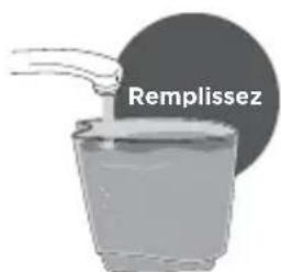 Waterpik WP650 - Préparation du réservoir - 1