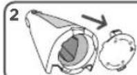 Waterpik WF03 - Inserimento delle batterie - 2