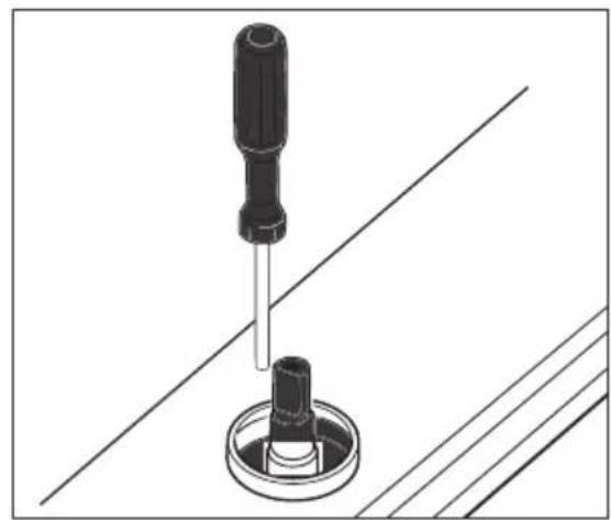 TECHWOOD TGE4F - Réglage de la flamme position minimale sur le robinet - 1