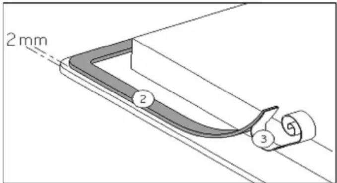 AIRLUX TI61A - How to stick the gasket: - 1