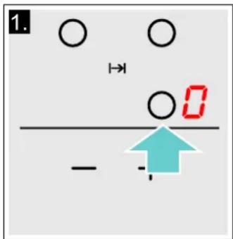 VIVA VVK26I13F1 - Selectionner un foyer et une position de chauffe - 1