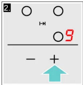 VIVA VVK26I13F1 - Selectionner un foyer et une position de chauffe - 2