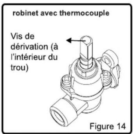 WALTHAM WT4GOGA - Réglage de la flamme position minimale sur le robinet - 3