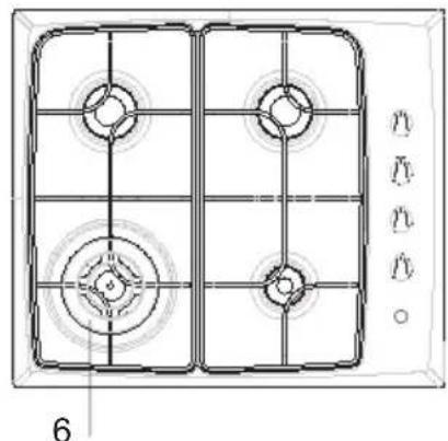 HIGH ONE TGA 4 N - PLAQUE GAZ ET MIXTE - 2