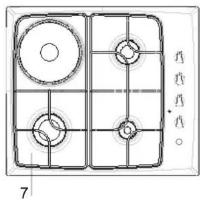 HIGH ONE TGA 4 N MK2 - PLAQUE GAZ ET MIXTE - 4