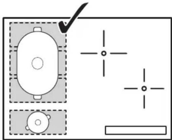 IKEA HOGKLASSIG - Bonne position du récipient : - 1