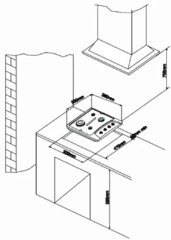 CALIFORNIA TCT6202XCA - INSTALLATION DE LA TABLE DE CUISSON - 3