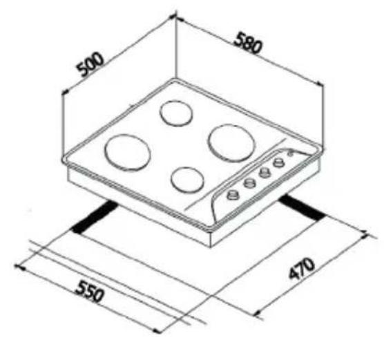CALIFORNIA TCT6102XCA - INSTALLATION DE LA TABLE DE CUISSON - 2