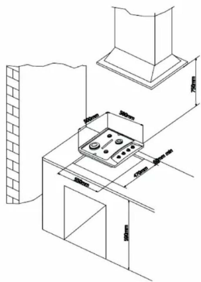CALIFORNIA TCT6102XCA - INSTALLATION DE LA TABLE DE CUISSON - 3