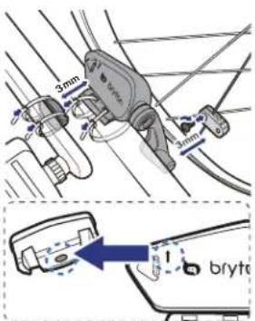 Bryton Rider 310 - 安装速度 / 踏频 / 2 合 1 速度踏频器 I (选配) - 12