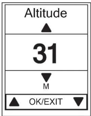 Bryton Rider 210 - Altitude actuelle - 1