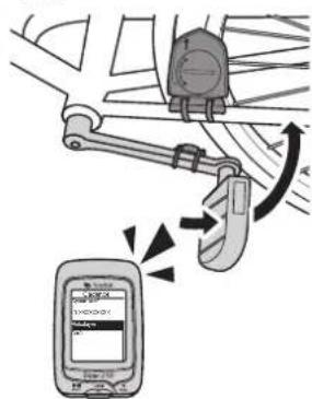 Bryton Rider 210 - Installer le Capteur de vitesse/cadence/ double (optionnel) - 12
