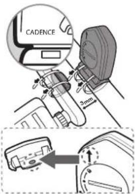 Bryton Rider 210 - Installer le Capteur de vitesse/cadence/ double (optionnel) - 9
