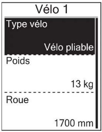 Bryton Rider 210 - Personnaliser le profil du vélo - 1