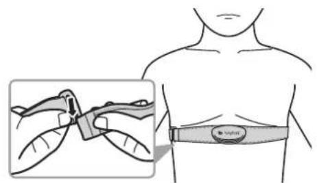 Bryton Rider 210 - Installer la sangle de fréquence cardiaque (optionnel) - 7