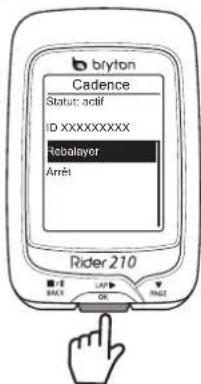 Bryton Rider 210 - Installer le Capteur de vitesse/cadence/ double (optionnel) - 11
