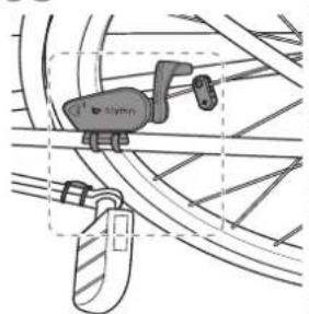 Bryton Rider 210 - Installer le Capteur de vitesse/cadence/ double (optionnel) - 14