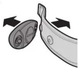 Bryton Rider 210 - Installer la sangle de fréquence cardiaque (optionnel) - 2