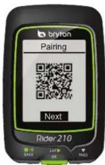 Bryton Rider 210 - Partager vos données - 2