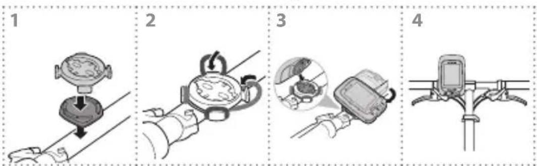 Bryton Rider 200 - Installazione del supporto manubrio - 1
