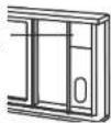 Carrefour Home HMC9000AMD14 - Installatie in een horizontal schuifstraam - 4