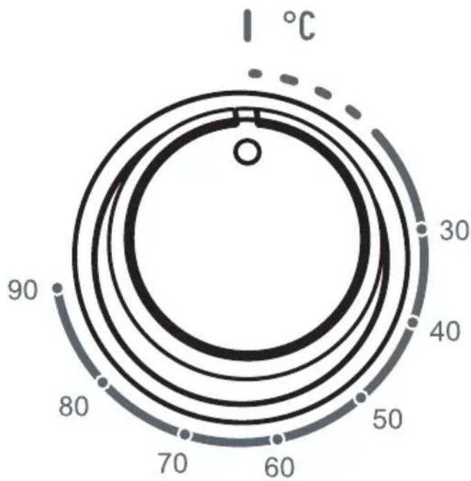 Carrefour Home HLF105APW13 - Sélecteur de température - 1