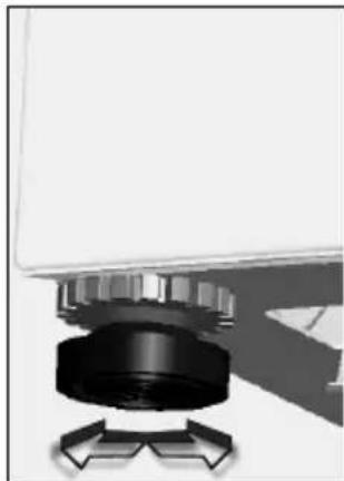 Carrefour Home HLF105APW12 - REGLAGE DES PIEDS - 2