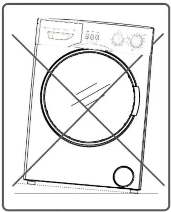 Carrefour Home HLF105APS13 - N'installez pas la machine sur un tapis ou des surfaces similaires. - 4