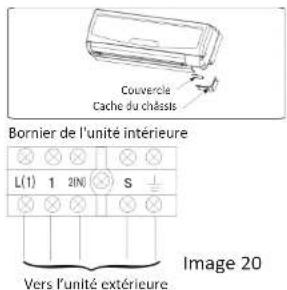 Carrefour Home HINV12410AMD13 - Brancher le câble sur l'unité intérieure - 2