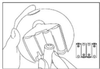 Lindam LD166 - WERKING OP BATTERIJEN - 2