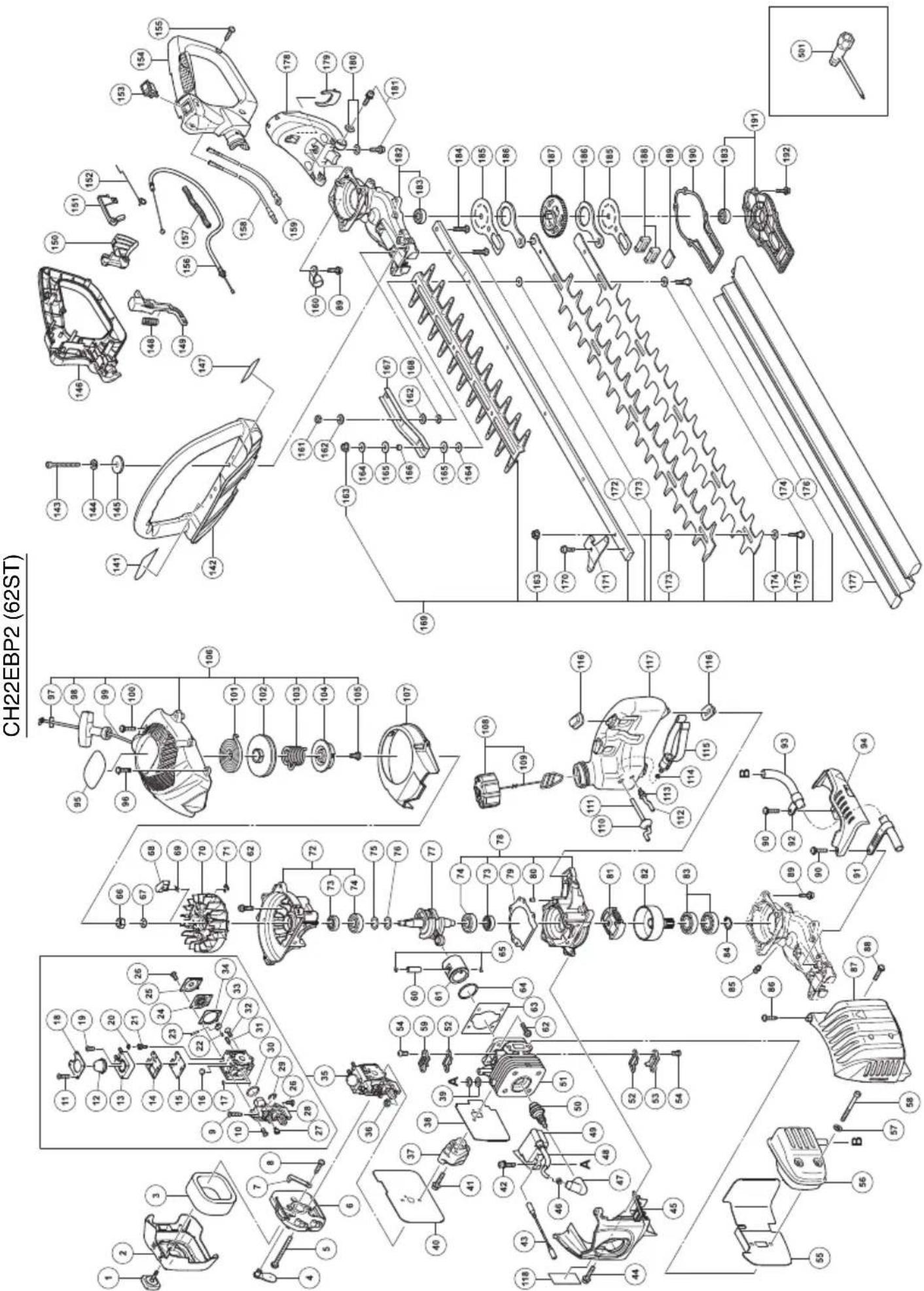 HITACHI CH 22EA2 - Dépannage - 1