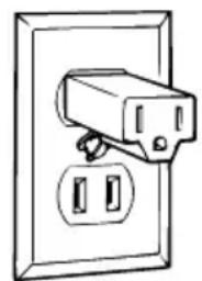 WAGNER HT775 - Mise en GARDE - à défaut de bien installer la fiche trifilaire, on s'expose à des chocs électriques. - 2