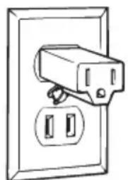 WAGNER HT3500 - MISE EN GARDE - À défaut de bien installer la fiche trifilaire, on s'expose à des chocs électriques. - 2