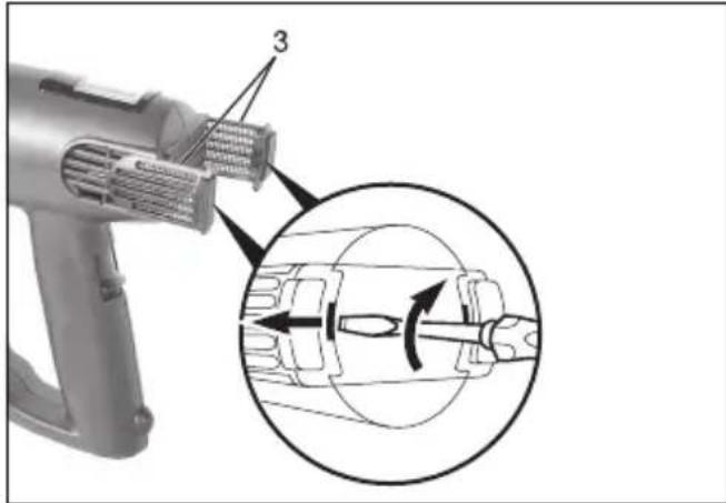 METABO HE 2300 Control - Nettoyage du filtre à air - 1