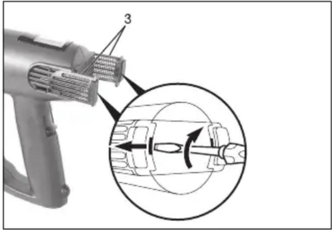METABO H 1600 - Nettoyage du filtré à air - 1