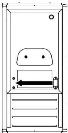 KITCHENAID KUIS15NNZW - como invertir el seguro de la puerta - 1