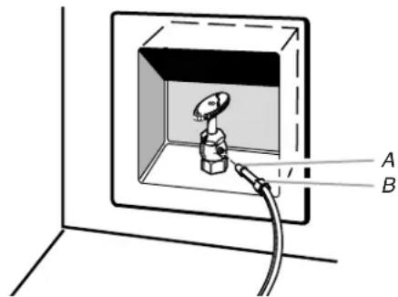 KITCHENAID KUIS15NNZB - Raccordement du tuyau d'eau - 1