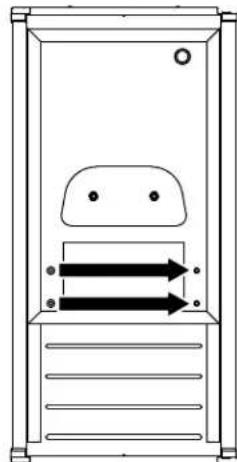 KITCHENAID Architect KUIC15PHZS - como invertir el seguro de la puerta - 2