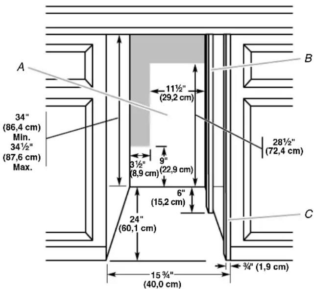 KITCHENAID KUIC15POZP - Option 2-Avec cales d'espacement cote charrière - 1
