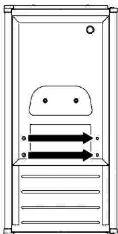 KITCHENAID KUIC15POZP - como invertir el seguro de la puerta - 2