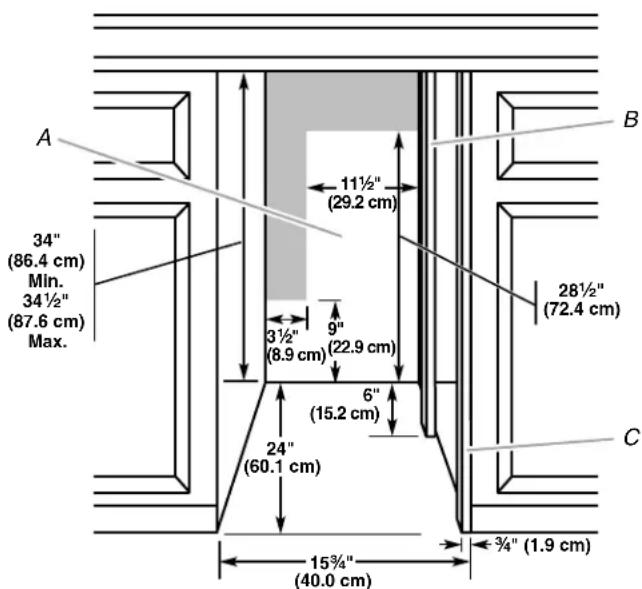 KITCHENAID KUIC15POZP - Option 2—With Hinge-Side Spacers - 1