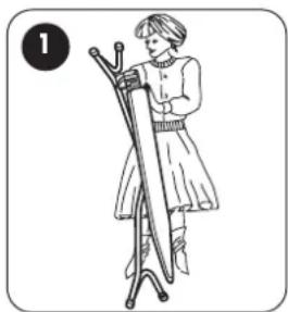 DOMENA Xstream 1 - AUFSTELLEN DES BÜGELTISCHES - 1