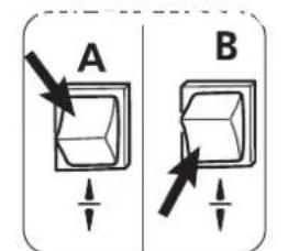 DOMENA Xstream 1 - Bouton de commande de l'aspiration ou de la soufflerie - 4