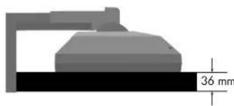 NEC MD205MG1 - Entfernen des FuBes fur die Montage - 1