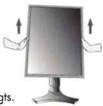 NEC MD205MG1 - Élévation et abaissement de l'écran du moniteur - 1