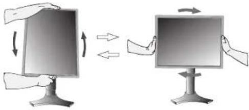 NEC MD205MG1 - Rotation de l'écran - 1