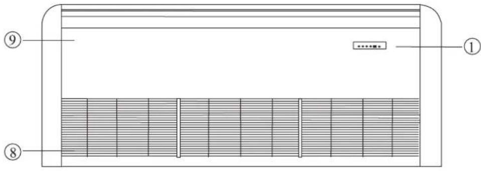 HAIER AC60FS1ERA - Dénomination des composants - 1